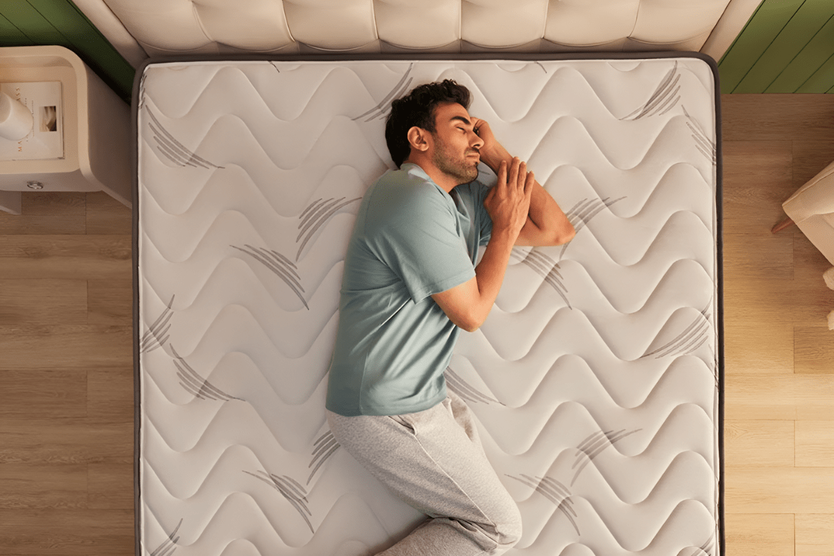 Wakefit Elevate Pocket Spring Mattress with Memory Foam - Sleeping Positions