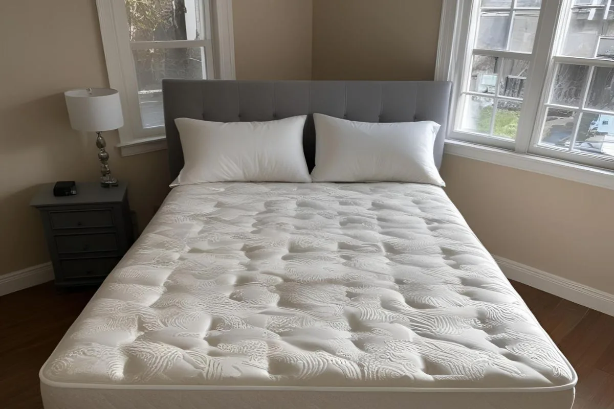 How Often Should You Turn an Innerspring Mattress? Traditional innerspring mattress with a quilted pillow top, representing the type of mattress that may require regular rotation for even support