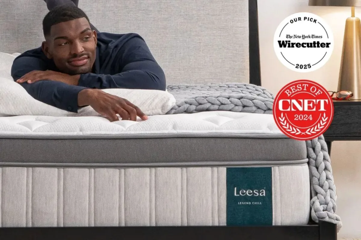 How to Sleep with a Cough: Effective Nighttime Remedies Leesa Legend Chill mattress supporting a sleeper, showcasing how a comfortable, supportive mattress can contribute to better sleep when dealing with a cough
