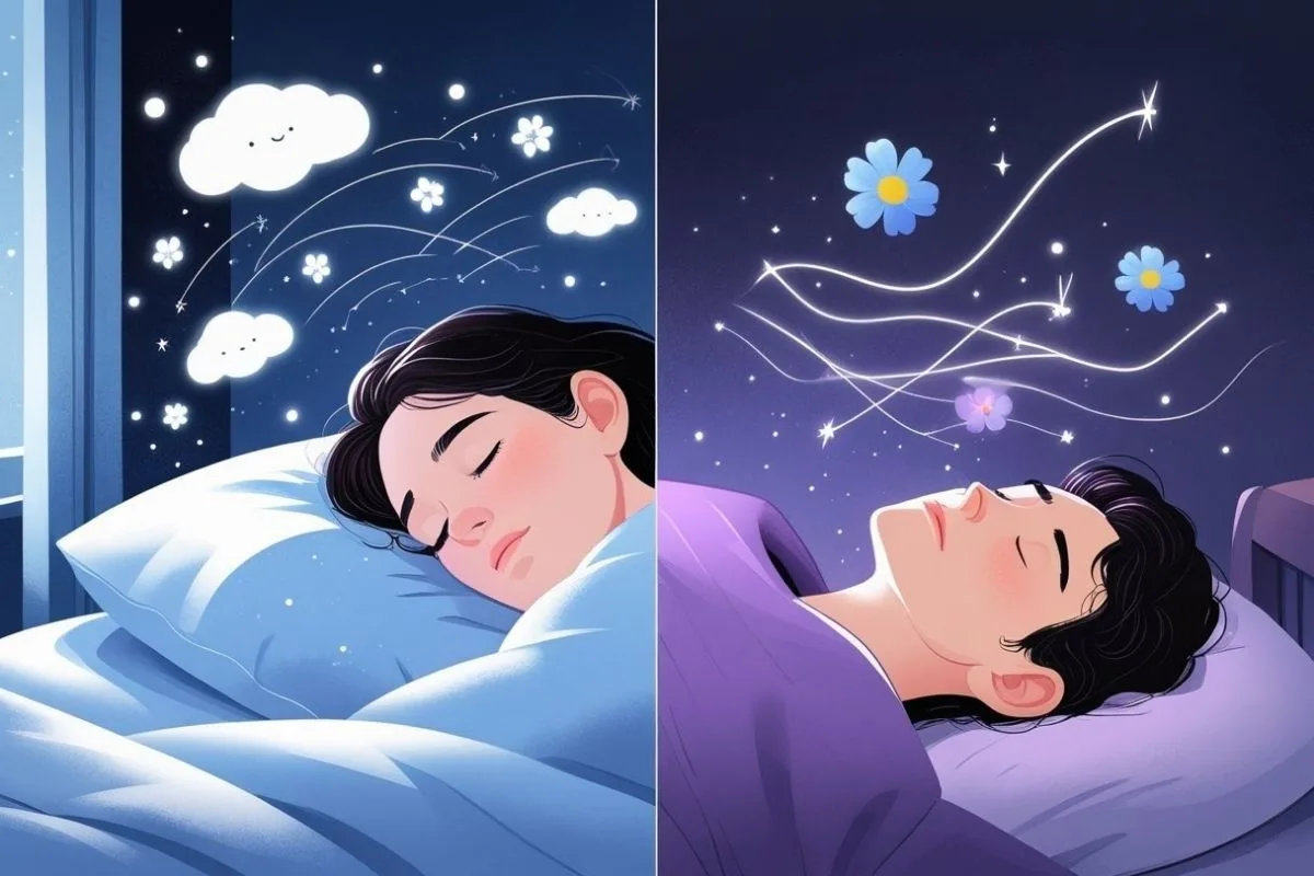 What Does Sleep Do for the Body? Discover Its Vital Health Benefits Comparison of restful sleep and dream activity, illustrating how sleep helps process memories, emotions, and mental well-being
