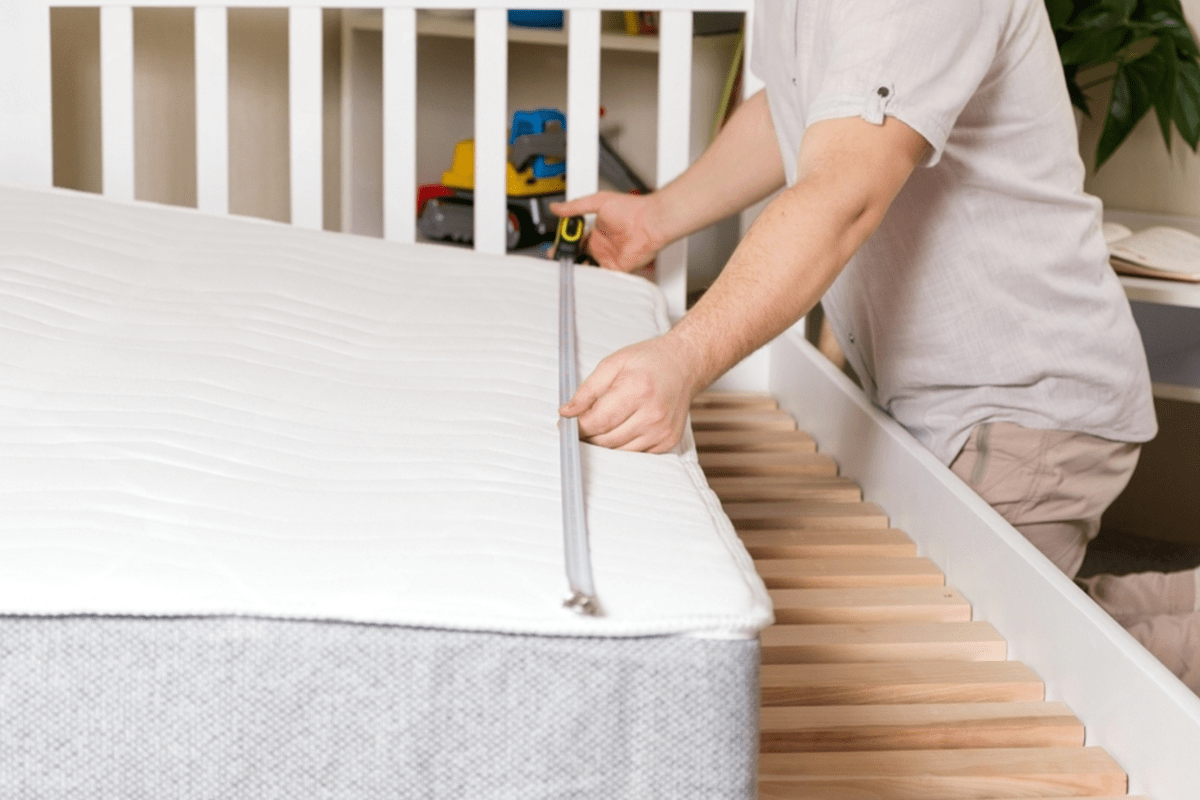 cutting latex mattress
