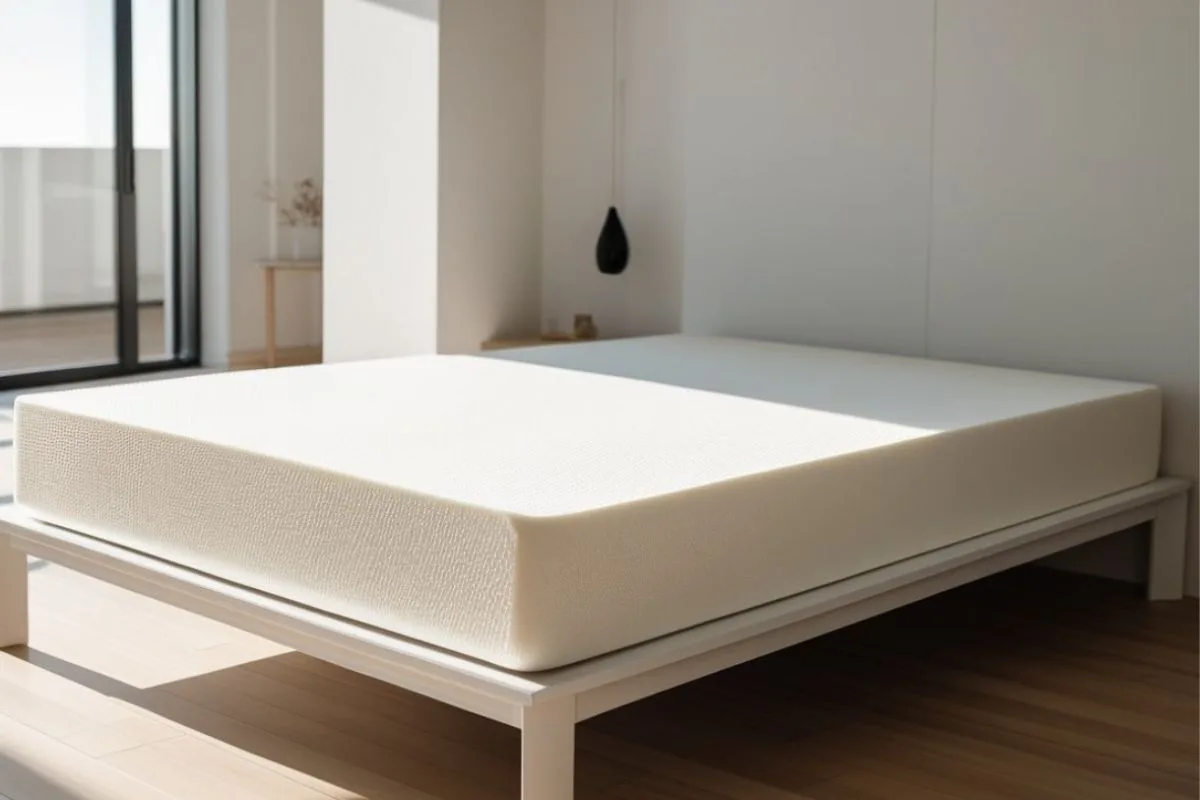 How to Get Rid of a Latex Mattress Smell? Natural latex mattress placed in a bright room to promote faster off-gassing and odor removal