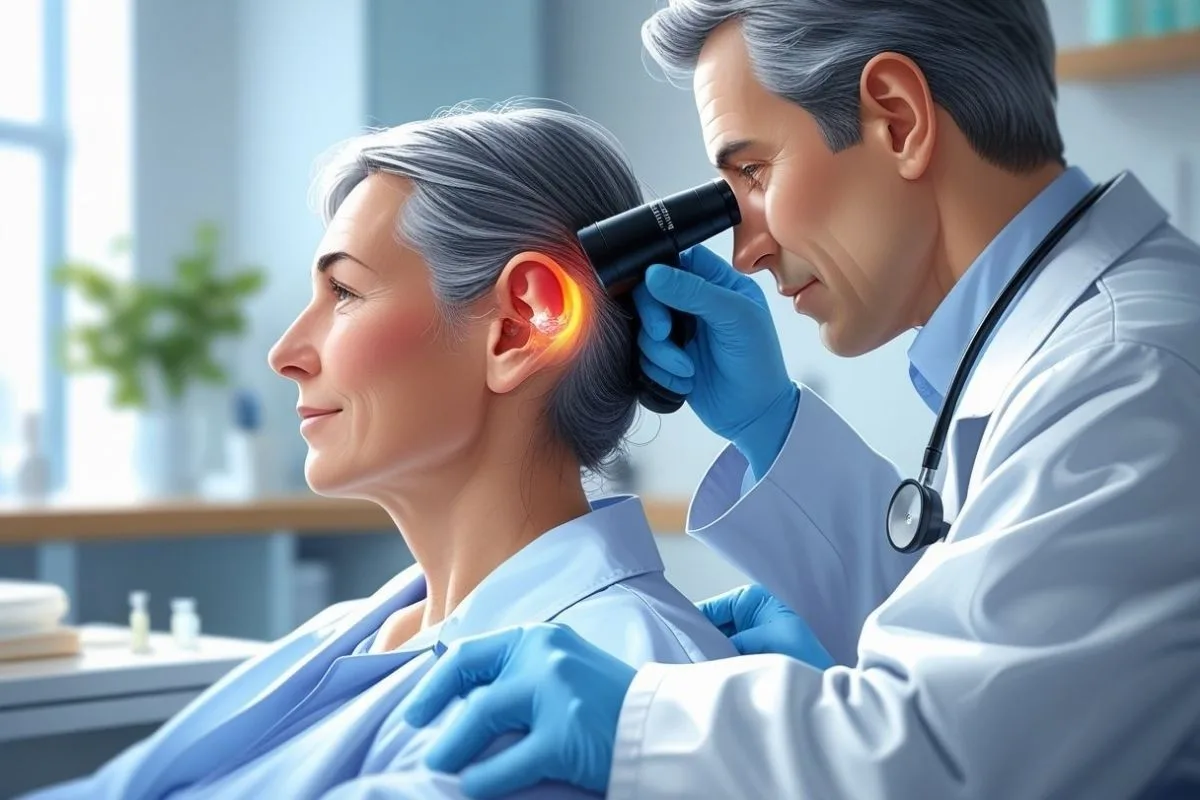 How to Sleep with Ear Infection: Simple and Effective Solutions Doctor examining a patient's ear to diagnose an ear infection and recommend proper treatment for better sleep