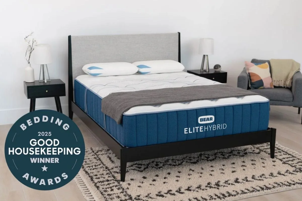 How to Sleep with Hemorrhoids: Expert Tips for Nighttime Relief Bear Elite Hybrid mattress featured as a supportive sleep surface that may help reduce pressure points and improve comfort for people with hemorrhoids