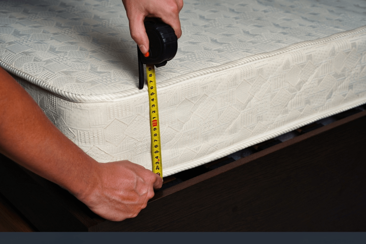 measuring a latex mattress