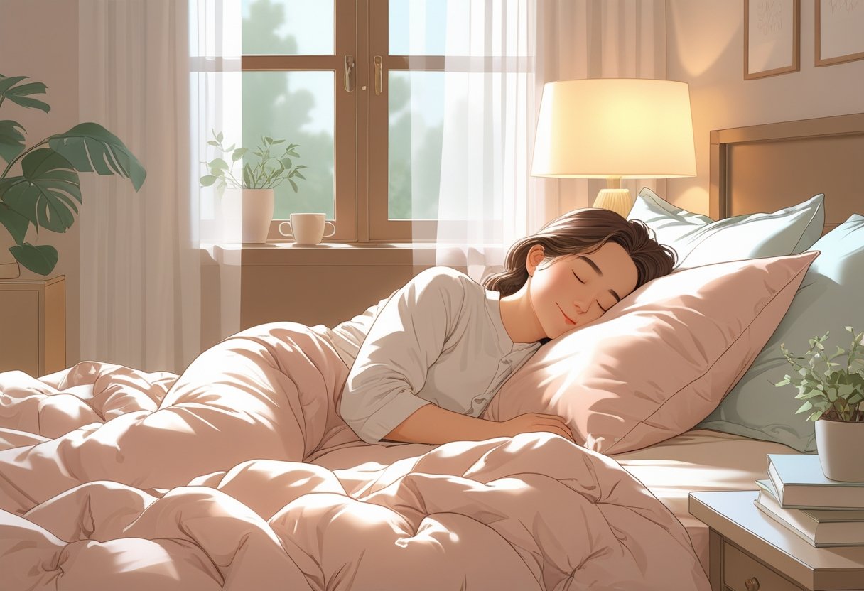 nappinng on bed