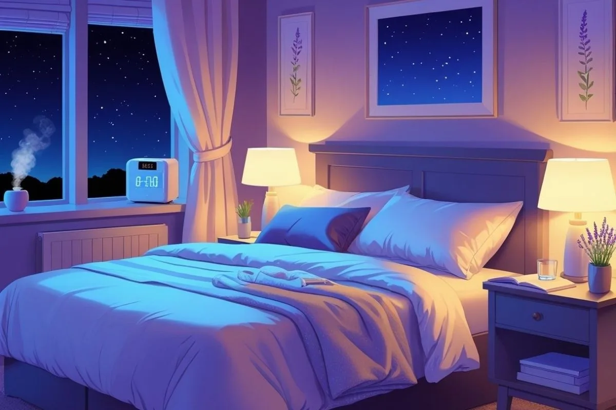 Rest and Sleep: Understanding Their Differences and Health Benefits Illustration comparing quiet daytime rest with nighttime sleep to explain their different health benefits