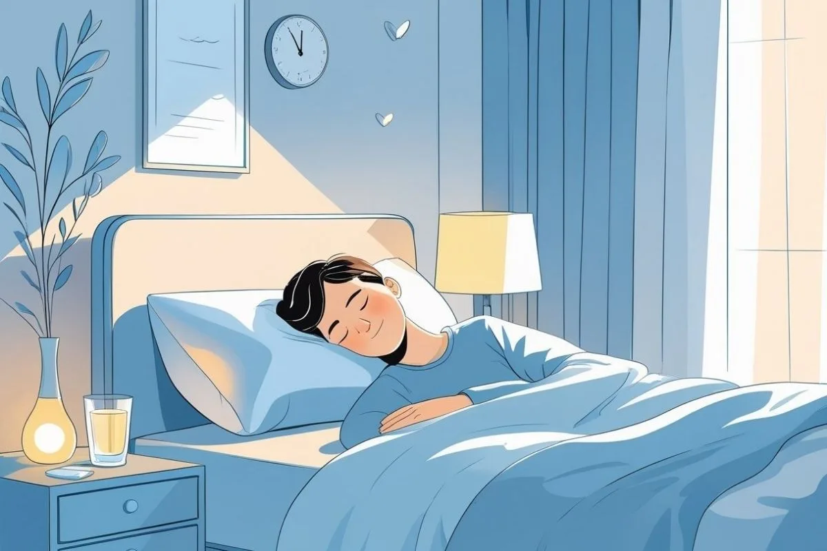 Sleep and the Brain: Understanding the Connection Person sleeping comfortably in a bedroom, demonstrating healthy sleep habits that support brain recovery and memory processing