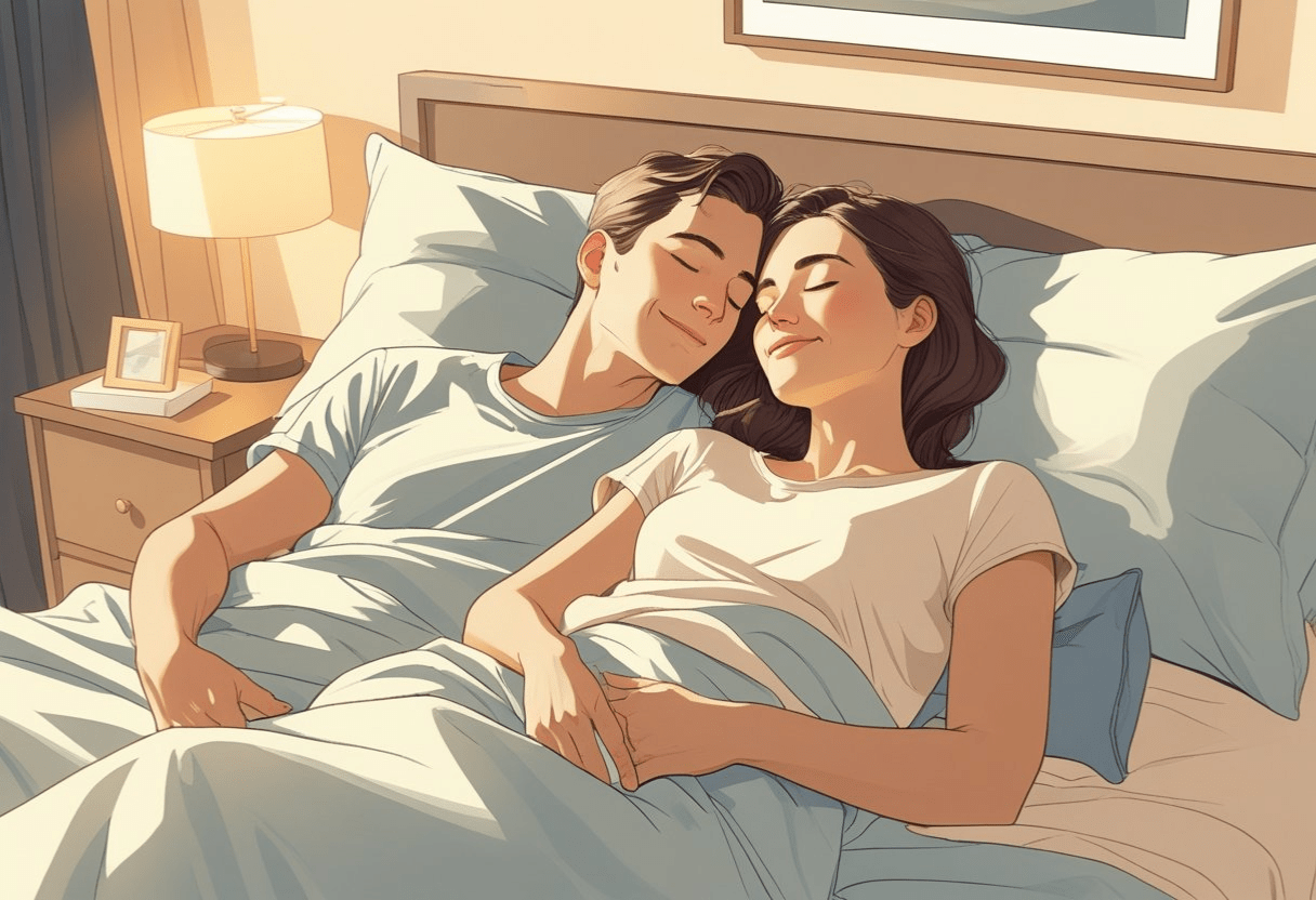 sleep position for couple