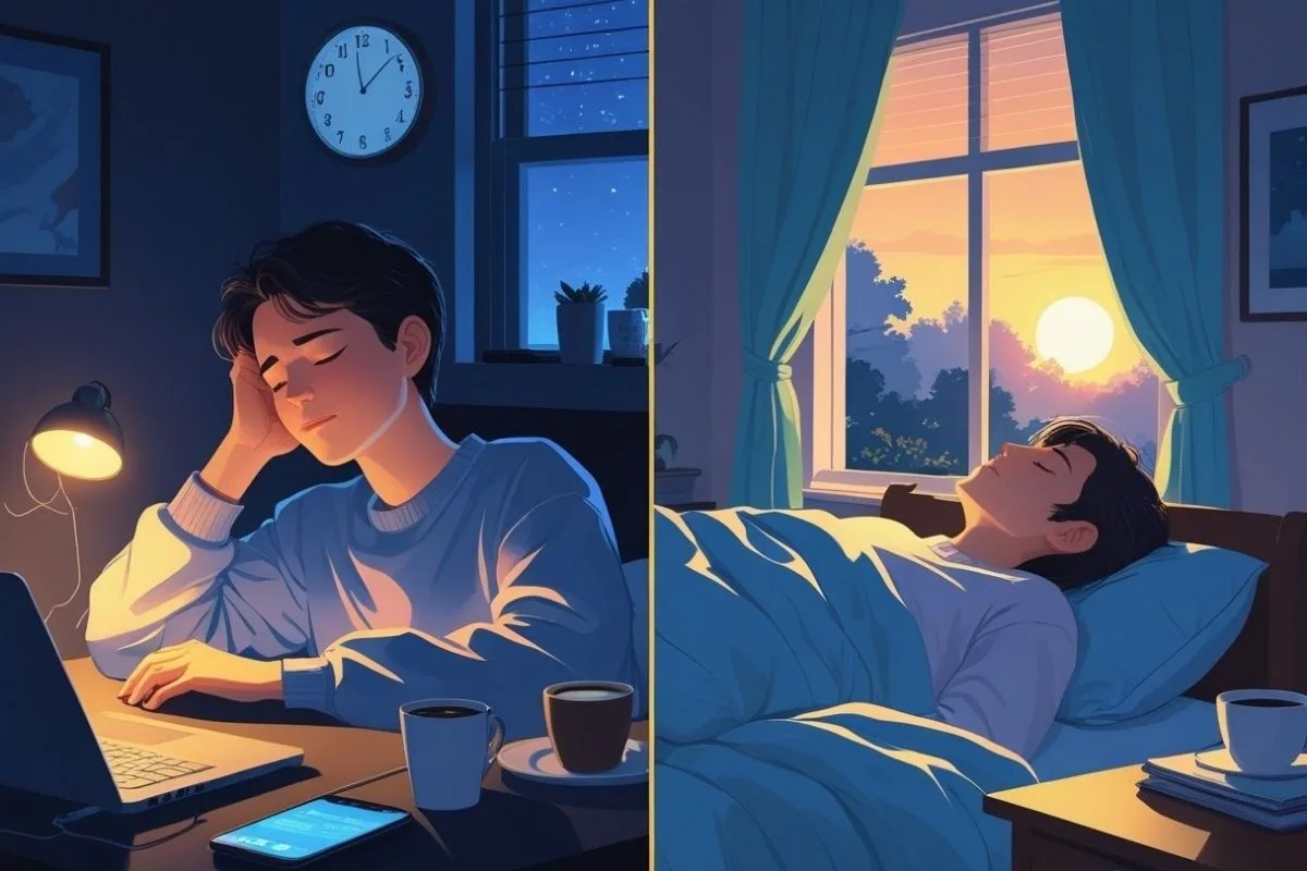 Waking Up Too Early: Causes, Effects, and Solutions for Better Sleep Comparison of sleep deprivation from waking up too early and getting a full night of restful sleep