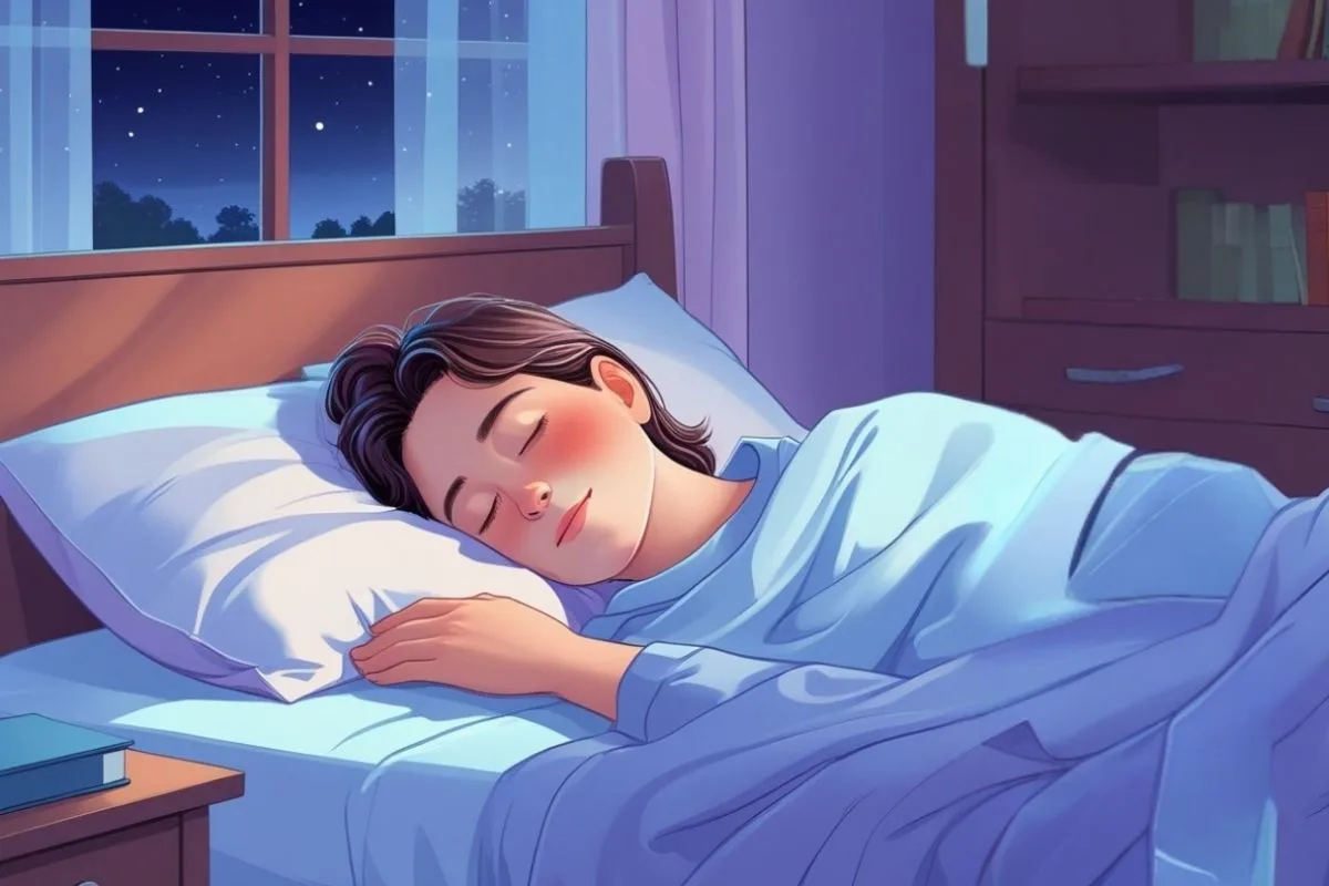 Anemia and Sleep: Can Iron Deficiency Affect Your Sleep? Person sleeping peacefully to illustrate how healthy sleep supports energy levels and overall well-being in people with anemia