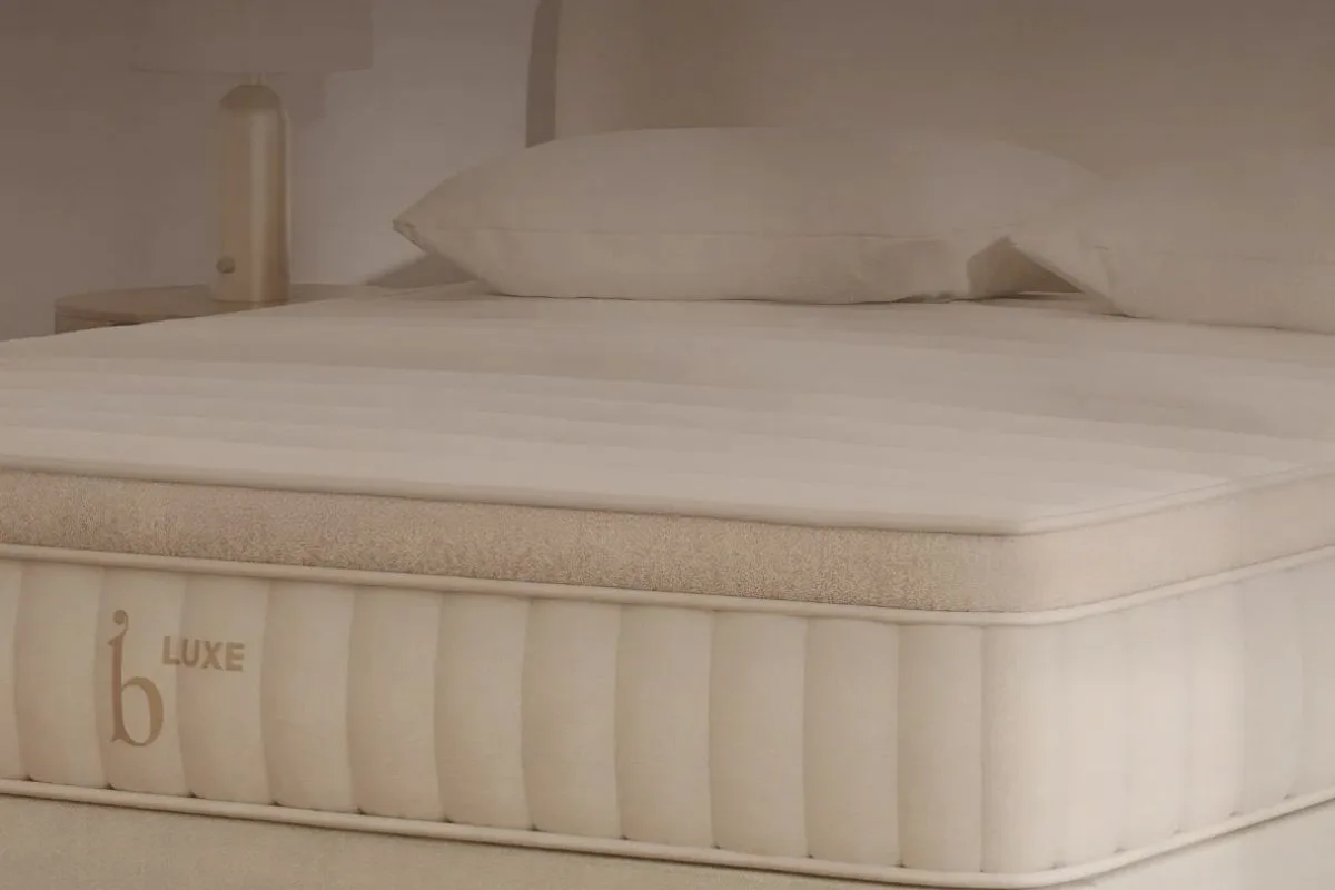 Birch Luxe Natural Mattress in a bedroom highlighting its premium construction and proper setup to help preserve warranty coverage