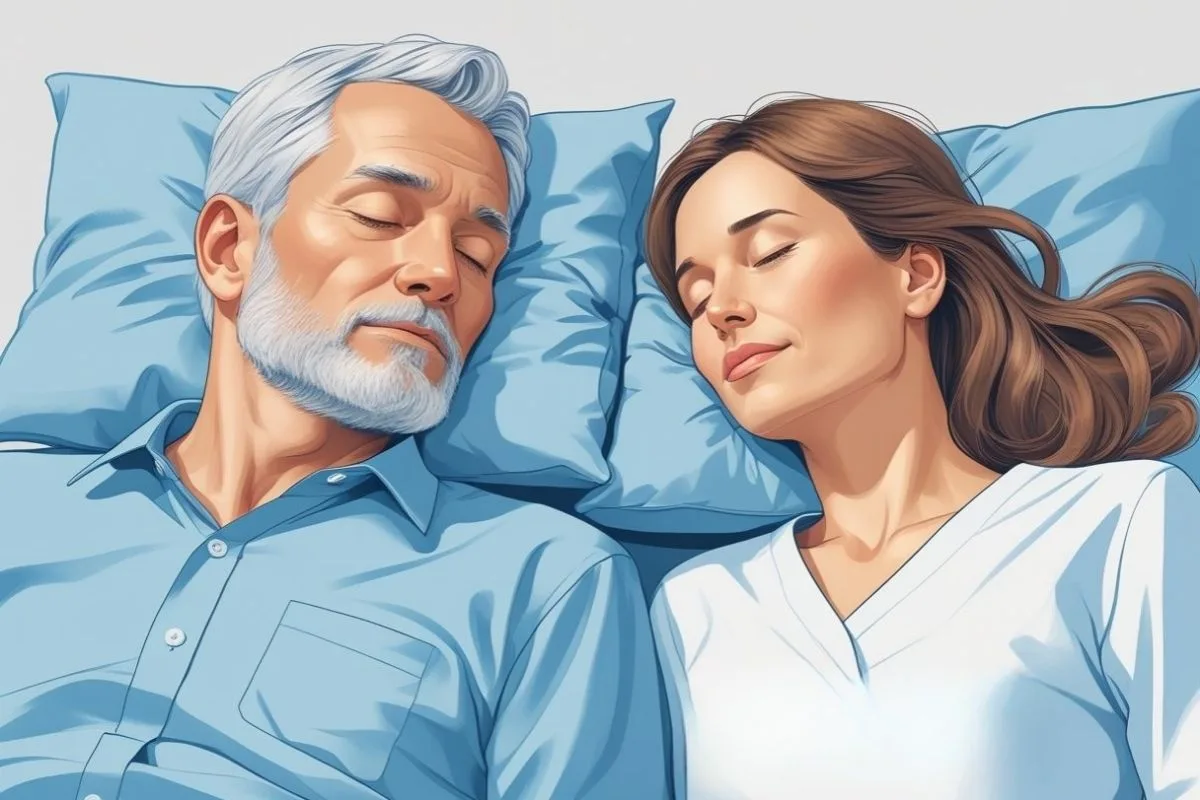 Can Lack of Sleep Cause High Cholesterol? Understanding the Connection Older and younger adults sleeping peacefully to demonstrate the importance of healthy sleep for heart health at every age