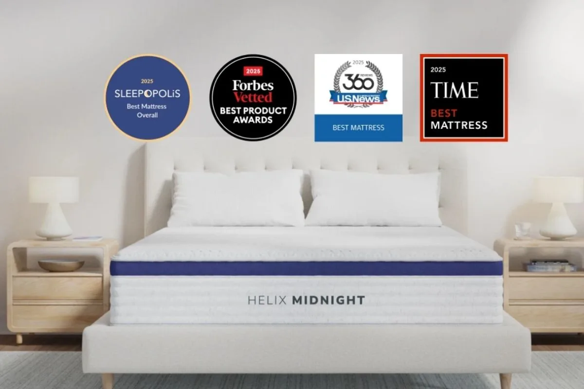 How to Sleep with Broken Ribs: Effective Positions & Tips Helix Midnight mattress providing pressure relief and spinal support for more comfortable sleep during broken rib recovery