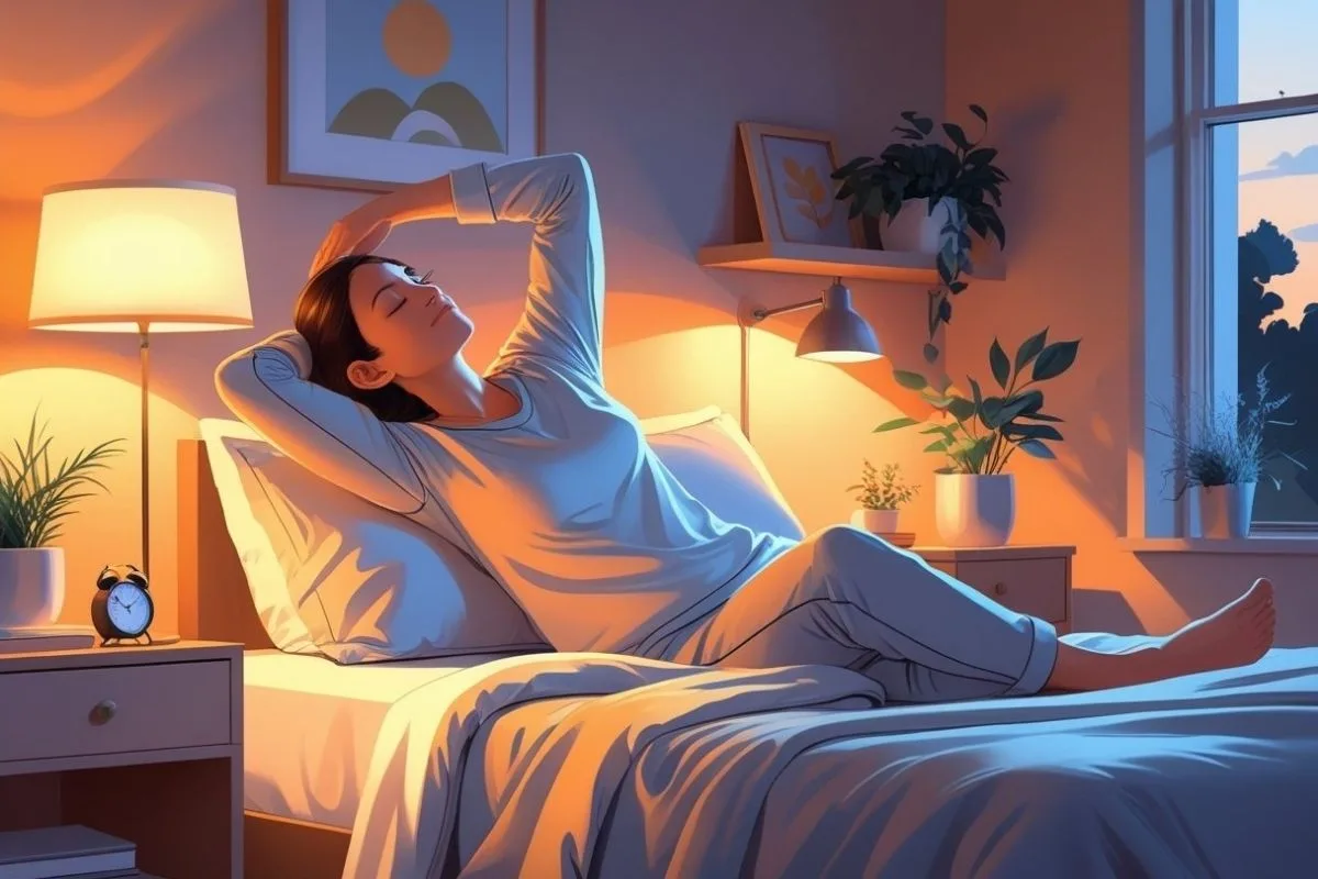 How to Sleep with Spinal Stenosis: Best Positions & Tips Person sleeping with a lumbar support cushion to reduce lower back strain caused by spinal stenosis