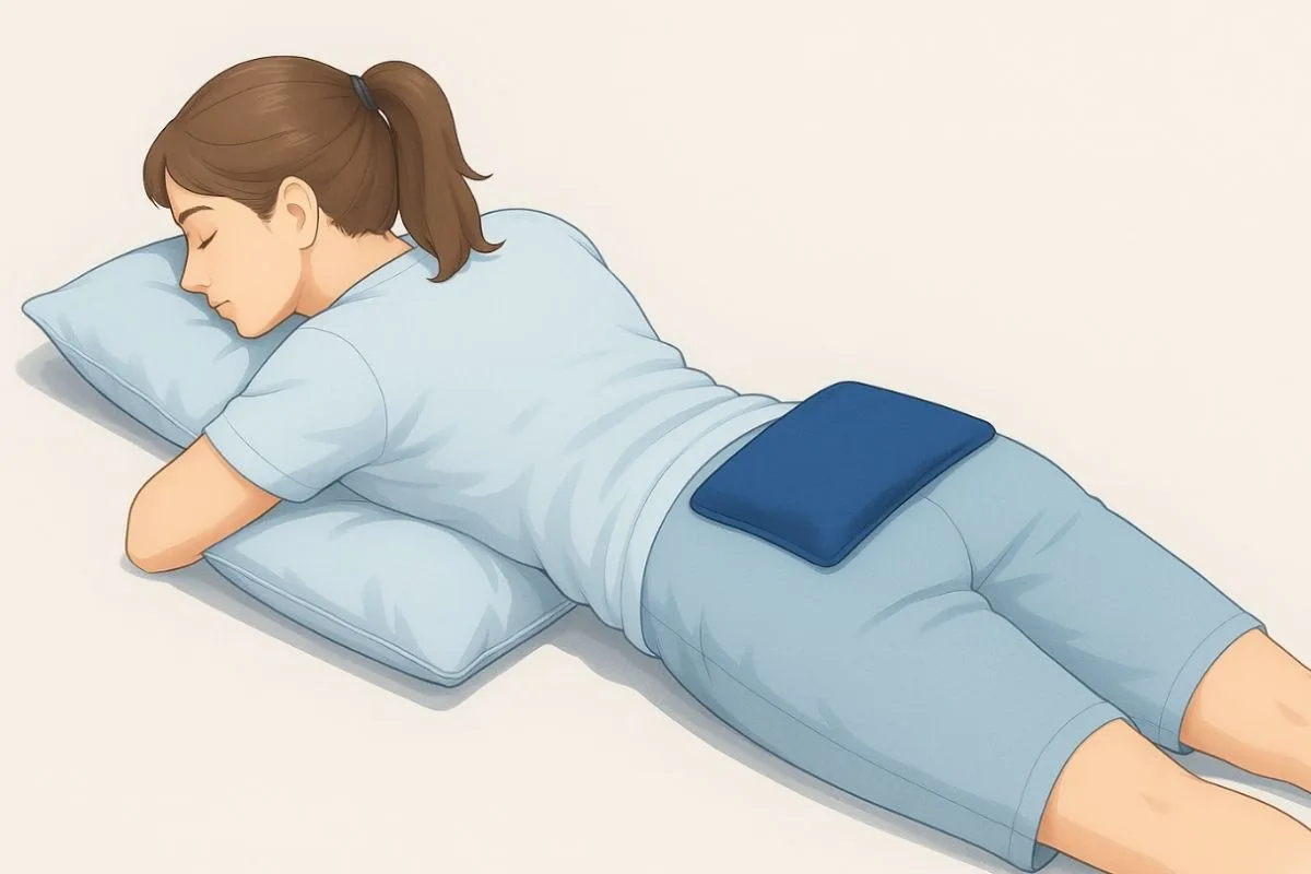 How to Sleep with Tailbone Pain: Effective Positions & Tips Stomach sleeping with a pillow under the hips to reduce pressure on the tailbone and lower back