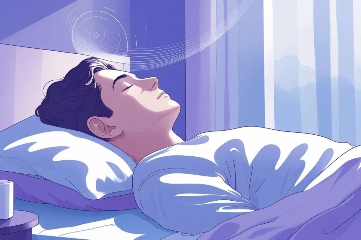 Hypnosis for Sleep: Does it Really Work? Person practicing self-hypnosis techniques to promote relaxation and improve sleep quality