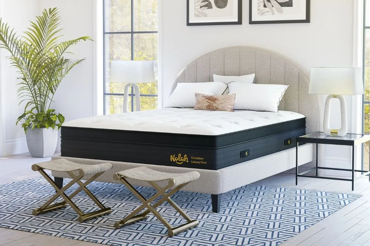 Hypnosis for Sleep: Does it Really Work? Nolah Evolution Mattress supporting comfortable, restorative sleep after a relaxing bedtime routine