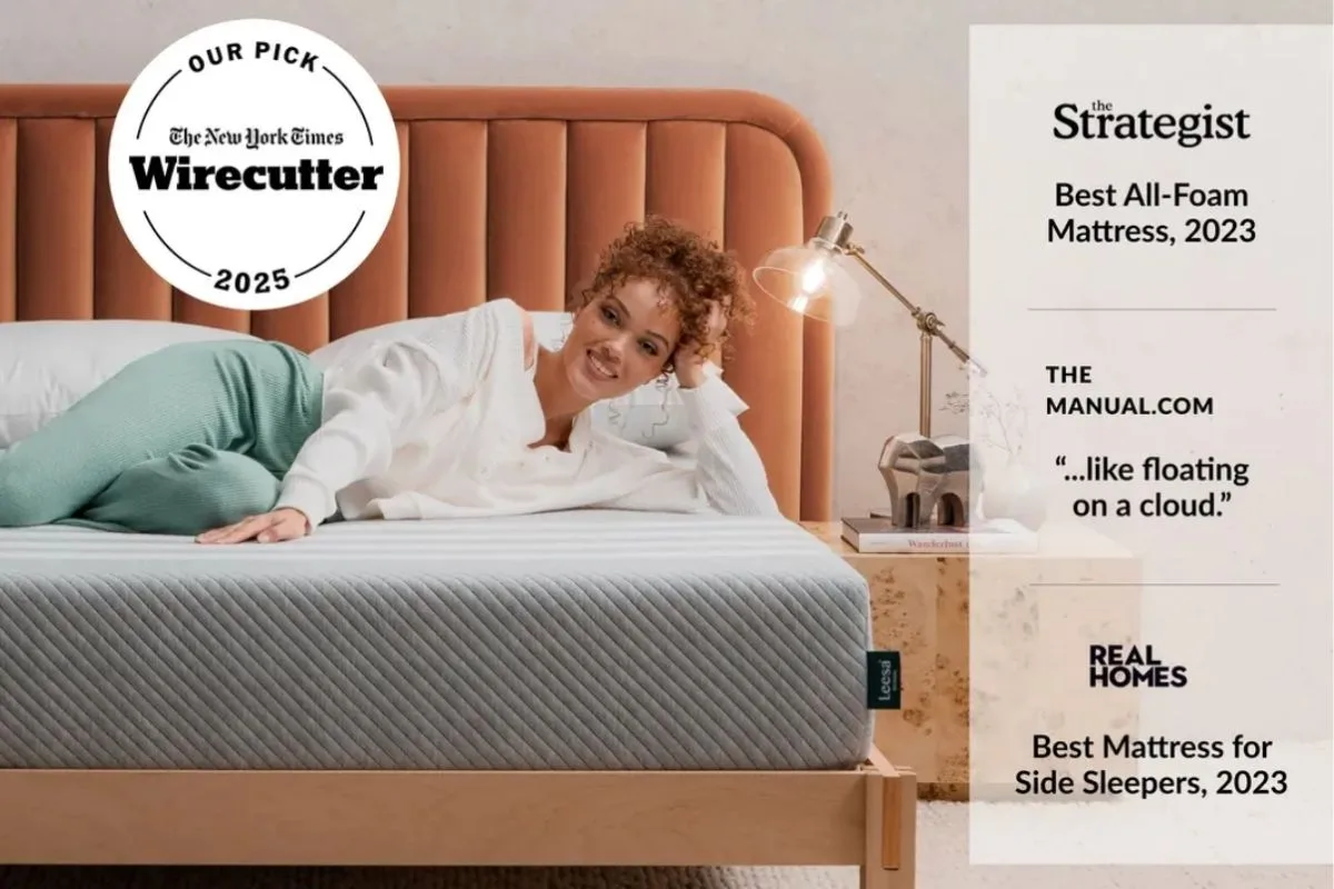Progesterone for Sleep: Benefits, Uses, and Side Effects Leesa Original Mattress providing pressure relief and comfort to support restful sleep during hormone-related sleep changes