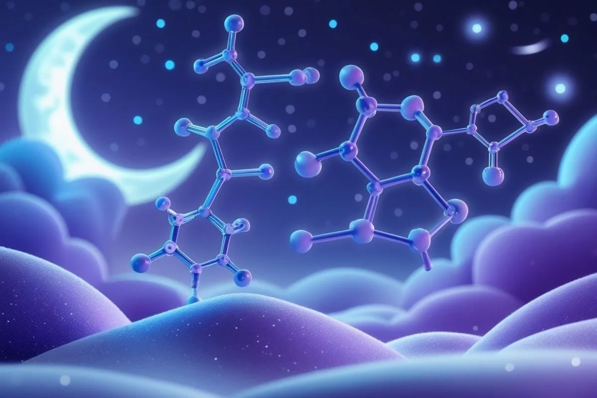 Glycine for Sleep: Benefits, Dosage, and Side Effects Glycine molecular structure representing the amino acid commonly used to support better sleep quality