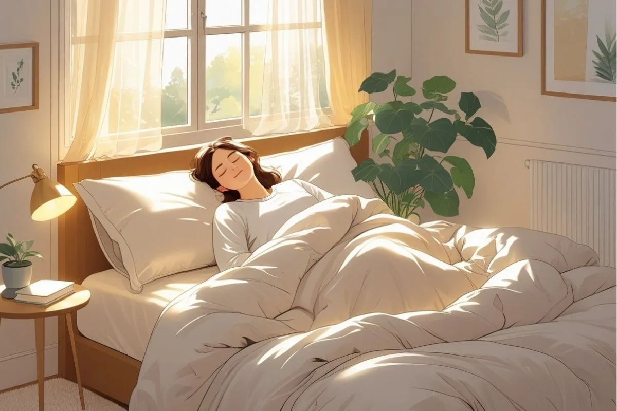 Glycine for Sleep: Benefits, Dosage, and Side Effects Person enjoying restful sleep after a healthy bedtime routine to demonstrate the potential benefits of glycine for sleep