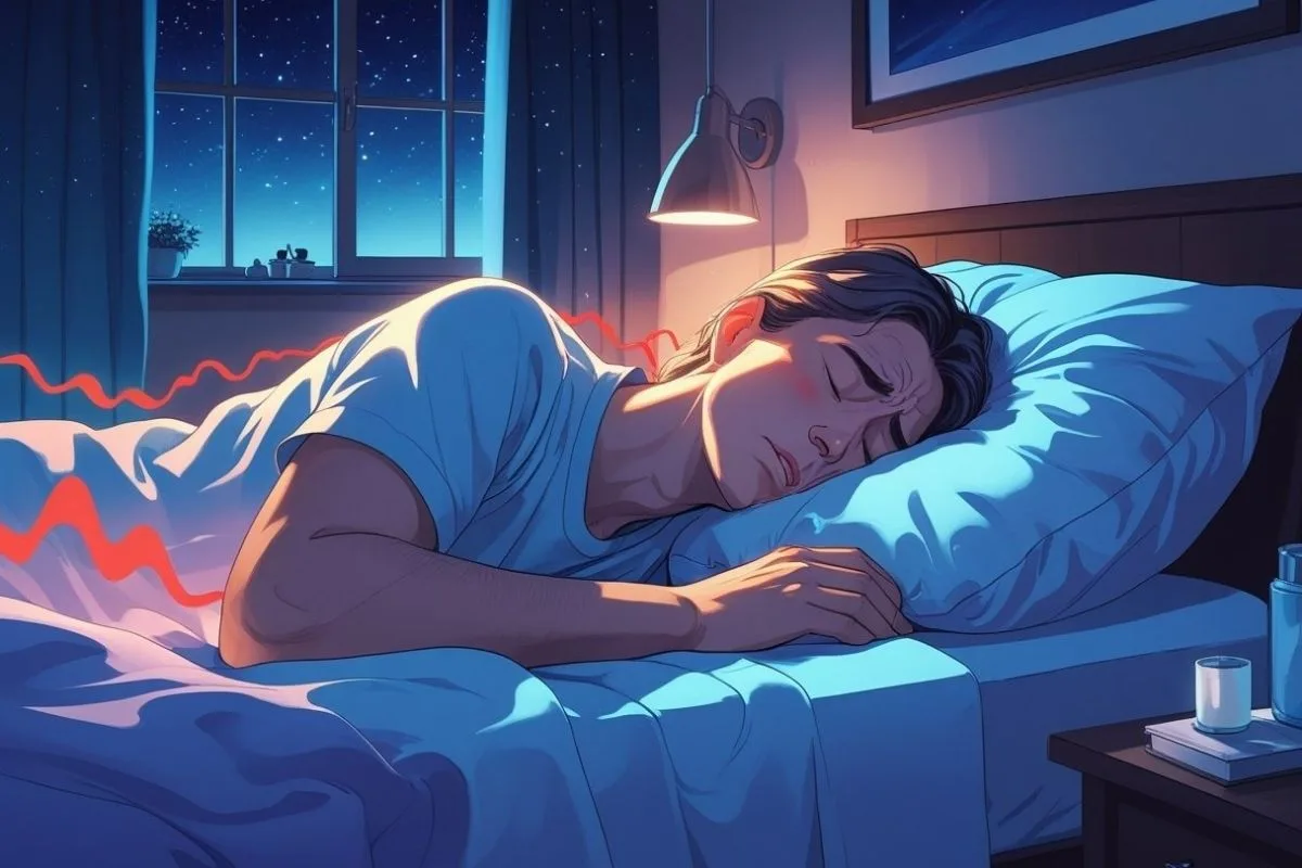 Pain and Sleep: How to Sleep When In Pain? Sleeper struggling with body pain at night, showing how chronic discomfort can disrupt restful sleep