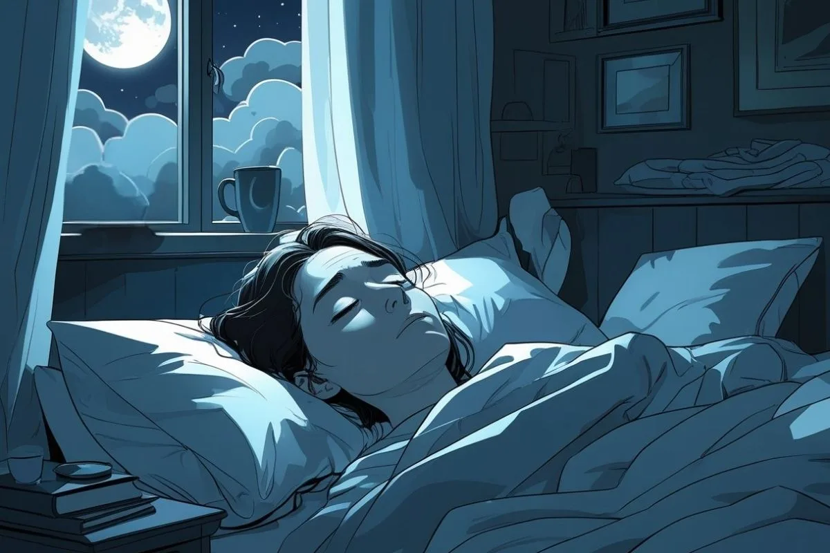 Autism and Sleep: Understanding Challenges and Solutions Person lying awake in bed at night, illustrating insomnia and disrupted sleep commonly associated with autism
