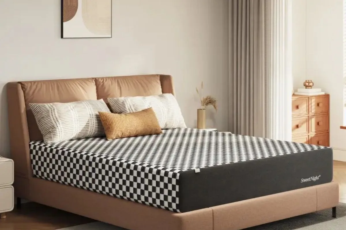SweetNight Prime Memory Mattress on a bed frame, highlighting proper setup to help maintain warranty coverage