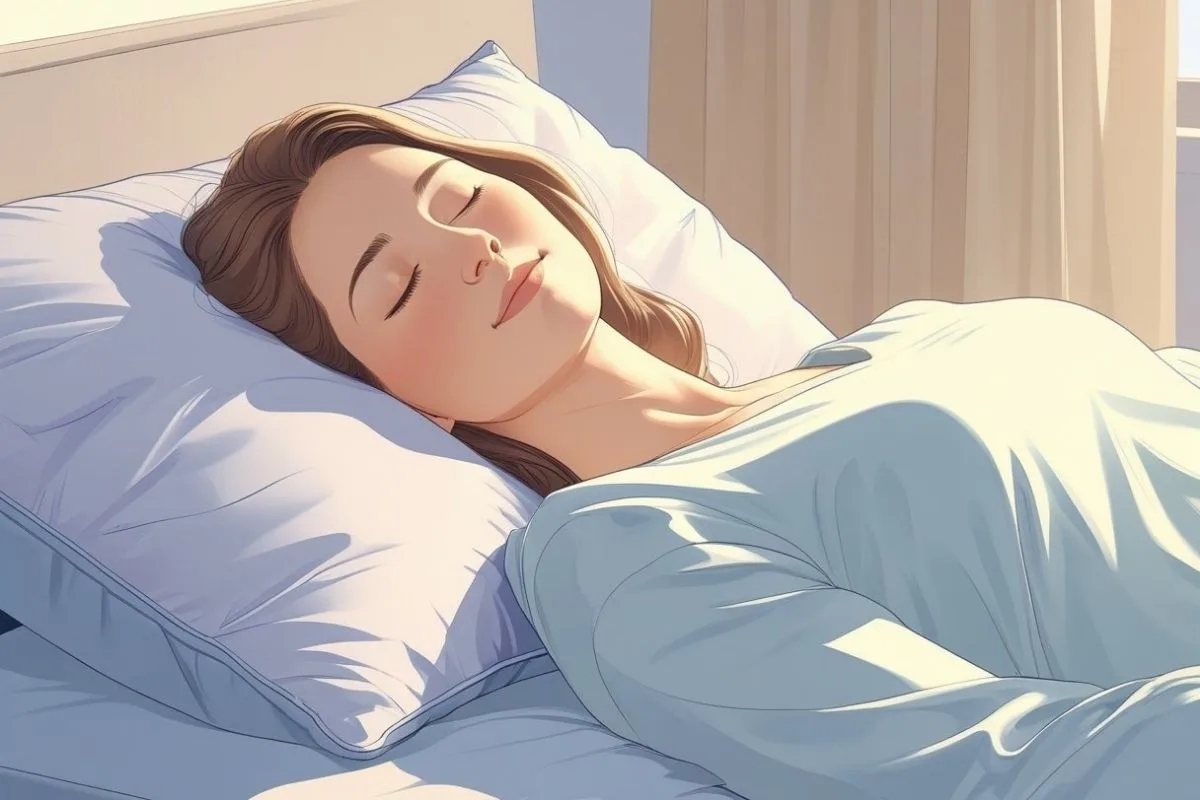 Tossing and Turning at Night: Causes and Effective Solutions Restful sleeper in a comfortable position, showing the benefits of healthy sleep habits for uninterrupted rest
