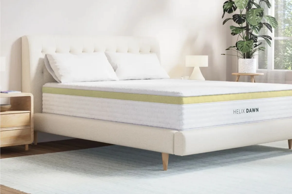 Proper Helix Dawn Mattress setup on a supportive bed frame to avoid warranty issues caused by improper foundation