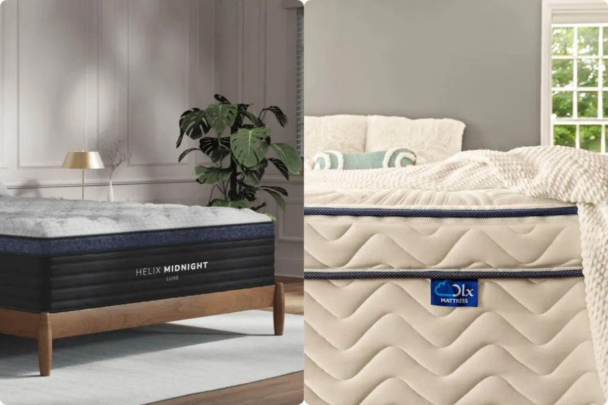 Helix Midnight Luxe vs DLX Premier Hybrid Helix Midnight Luxe vs. DLX Premier Hybrid - Support Features