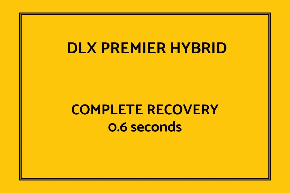 The DLX Premier Hybrid complete recovery 0.6 seconds.