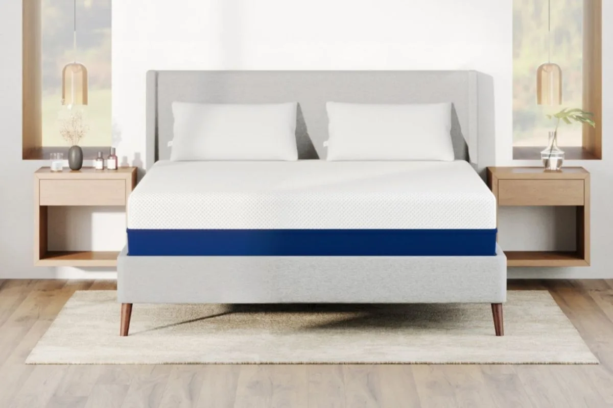 Sleeping Upright: Benefits, Risks, and Tips for Comfortable Rest Close-up of the Amerisleep AS3 mattress showcasing its breathable cover and supportive foam layers