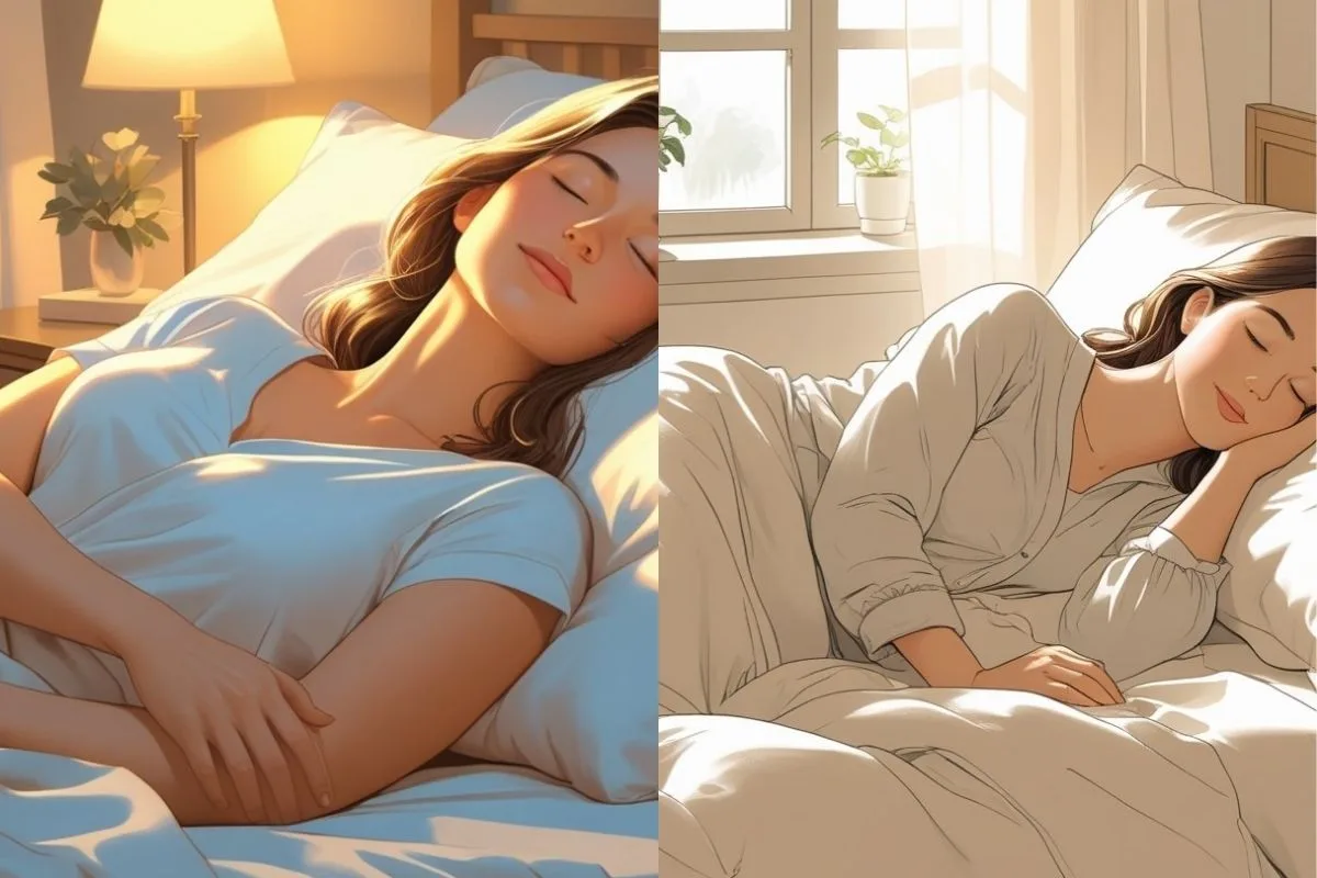 Good Sleeping Posture: Align Your Spine for Better Sleep Comparison of back sleeping and side sleeping positions for proper spinal alignment