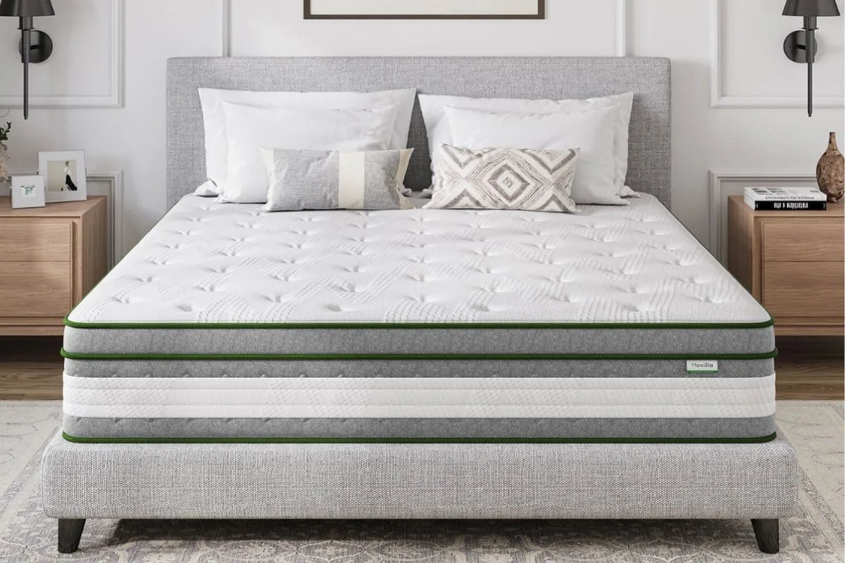 OCD and Sleep: Does OCD Cause Insomnia? Novilla Queen Mattress 12″ Hybrid Mattress providing pressure relief and comfort for better sleep with OCD-related insomnia