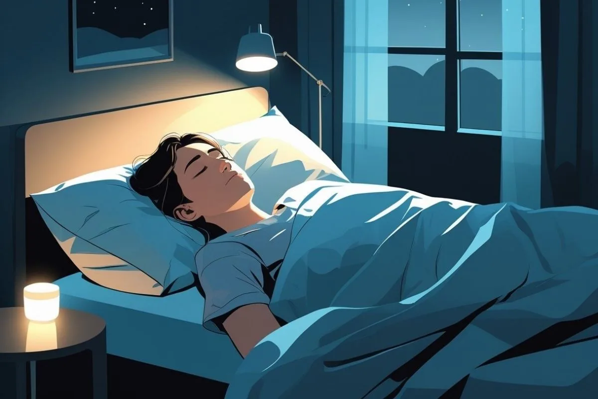 Person sleeping peacefully to illustrate healthy sleep habits despite living with OCD