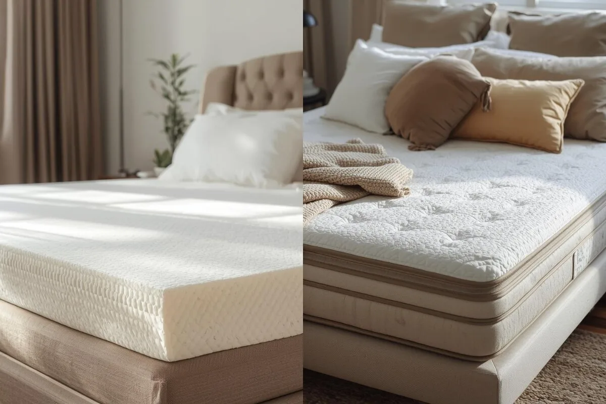 What Does “Combination Sleeper” Mean? 2 images of different beds.