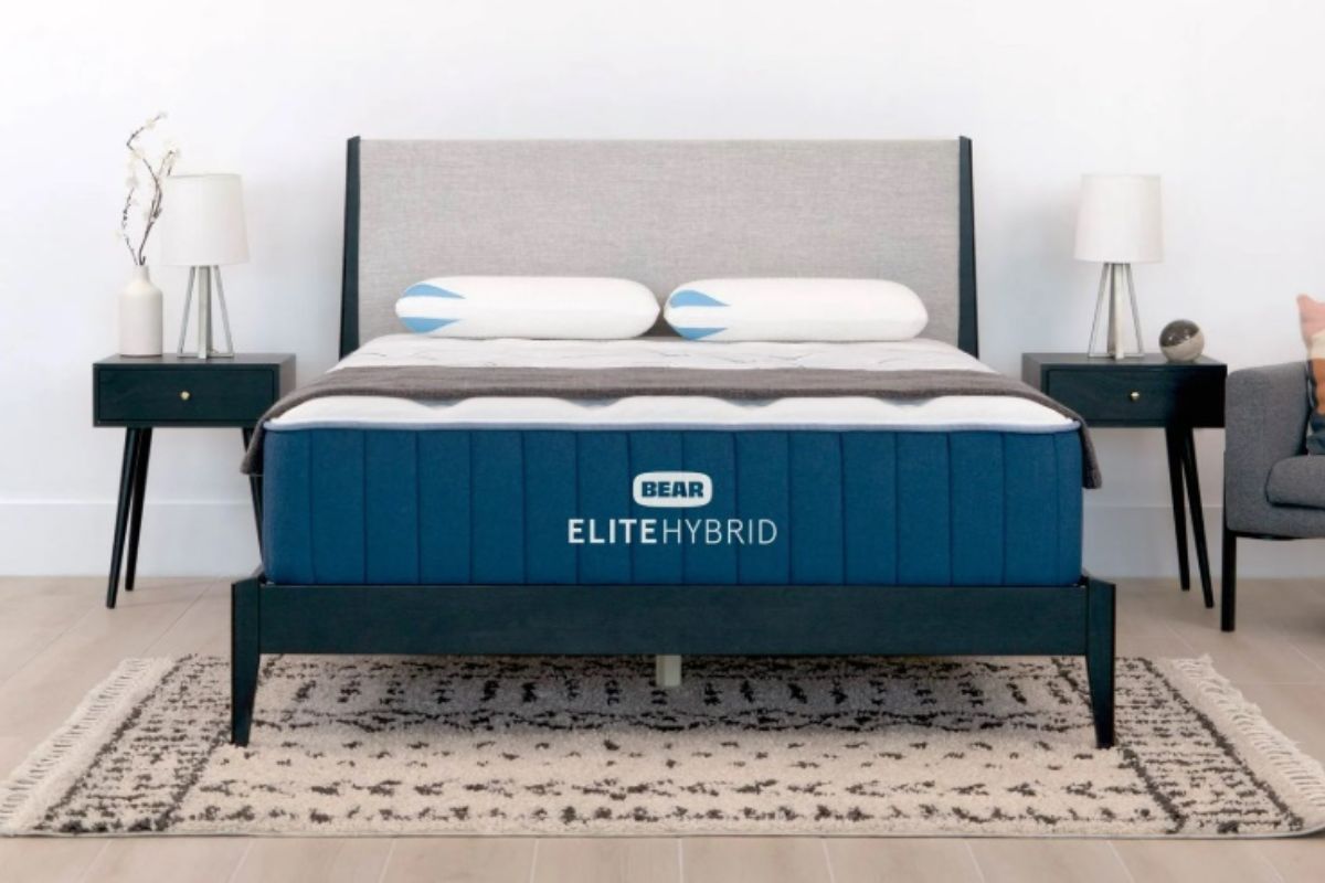 Bear Elite Hybrid mattress offering contouring support and pressure relief ideal for side sleepers