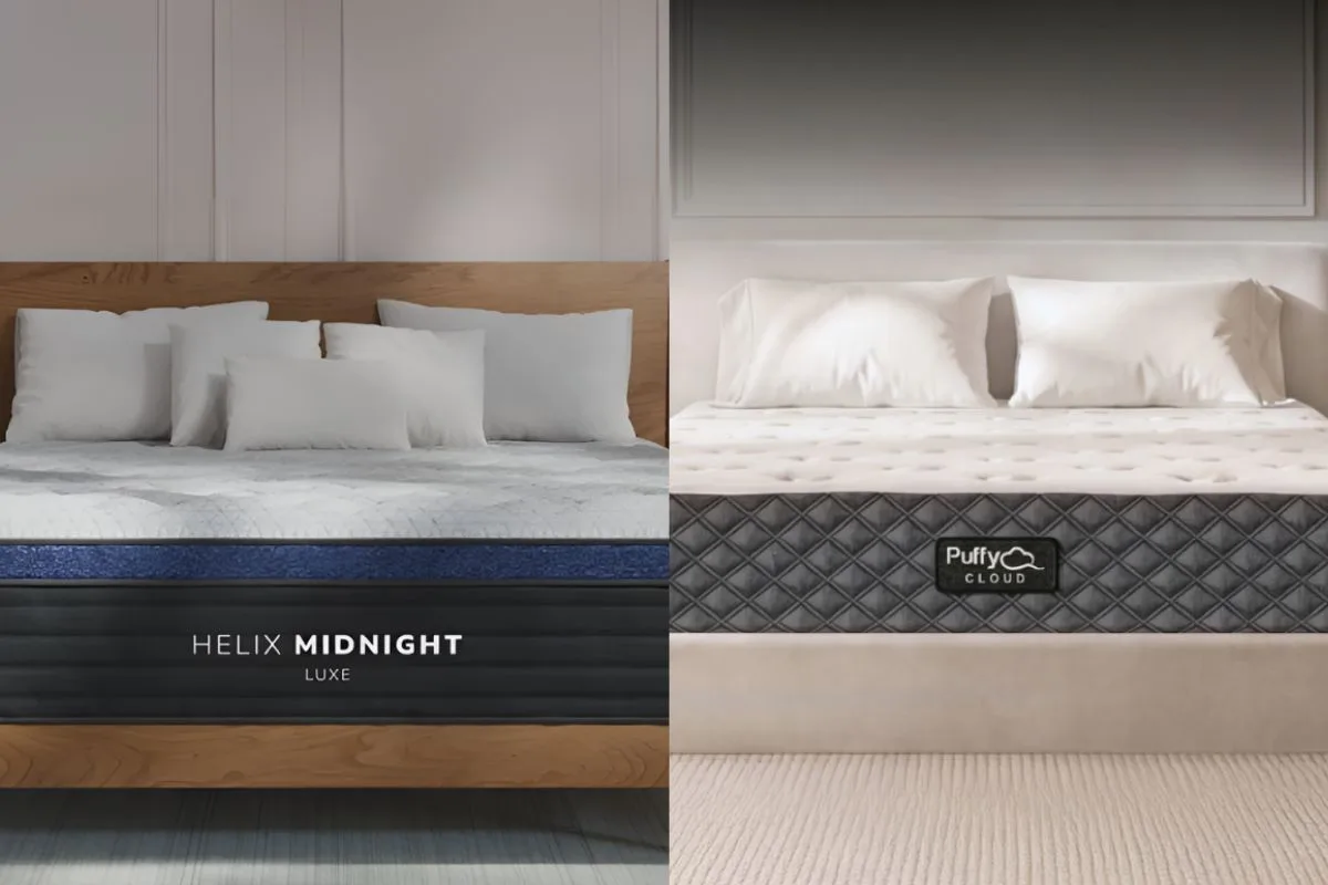Helix Midnight Luxe vs Puffy Cloud Helix Midnight Luxe vs Puffy Cloud: Materials Used