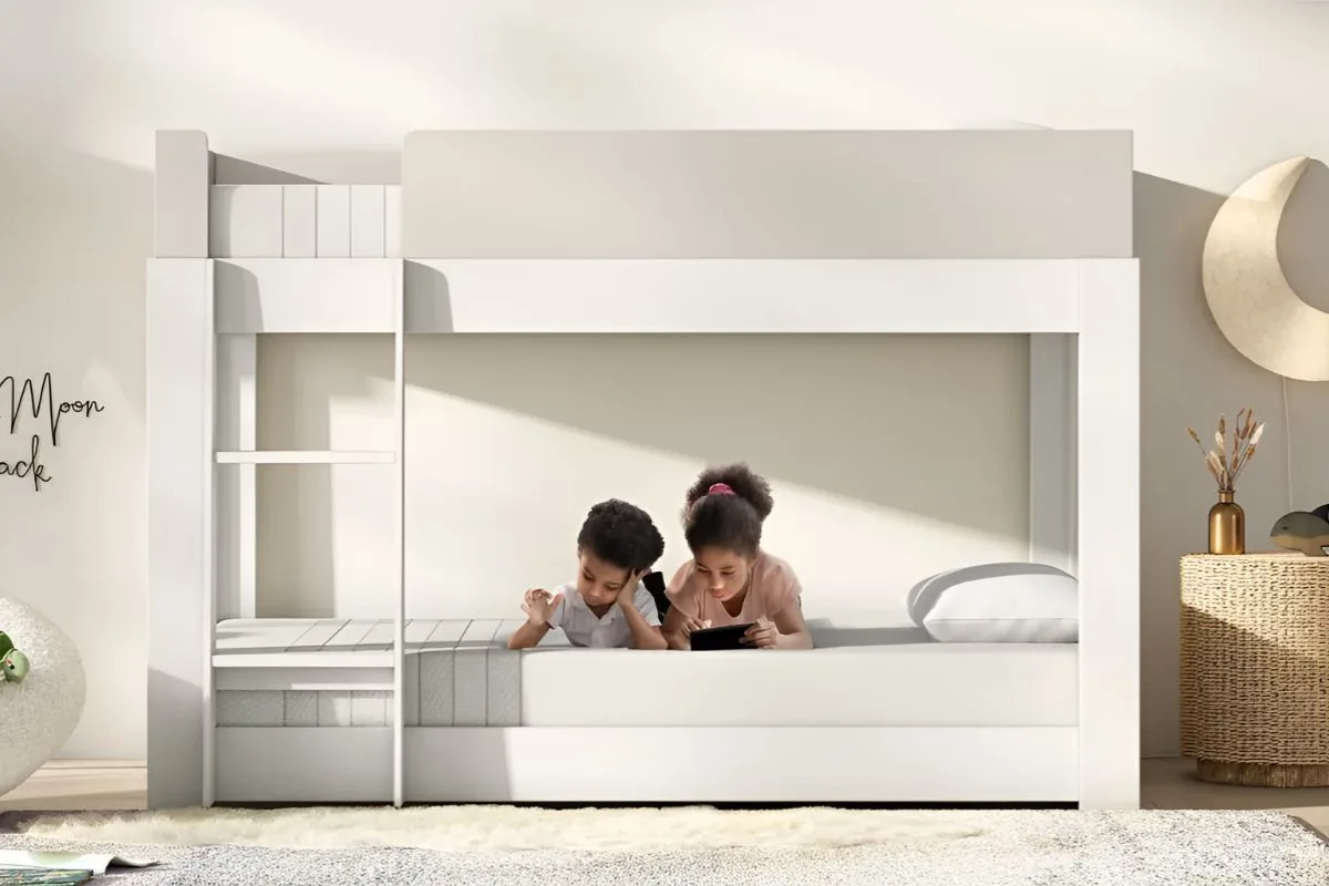 Leesa Kids mattress full product view showing clean design and profile