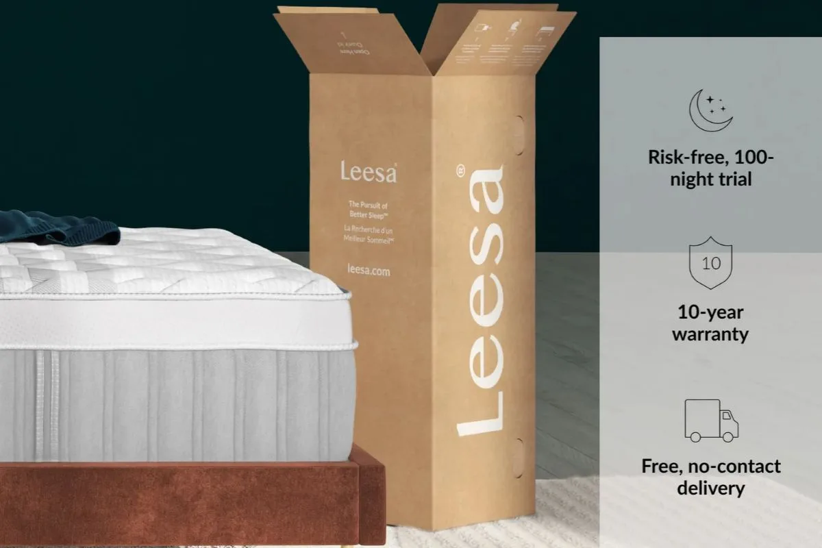 Leesa Sapira Chill Hybrid Mattress - Sleeping Positions