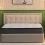 Wakefit Elevate pocket spring mattress with memory foam placed on upholstered bed in modern bedroom
