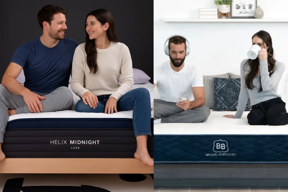 Helix Midnight Luxe vs. Brooklyn Bedding Signature Hybrid Helix Midnight Luxe vs. Brooklyn Bedding Signature Hybrid - Couple Suitability