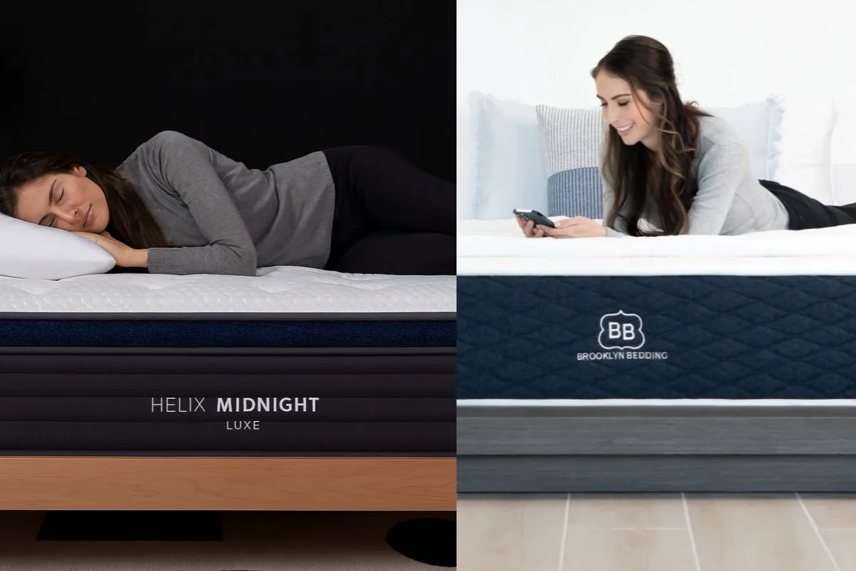 Helix Midnight Luxe vs. Brooklyn Bedding Signature Hybrid Helix Midnight Luxe vs. Brooklyn Bedding Signature Hybrid - Sleeping Positions