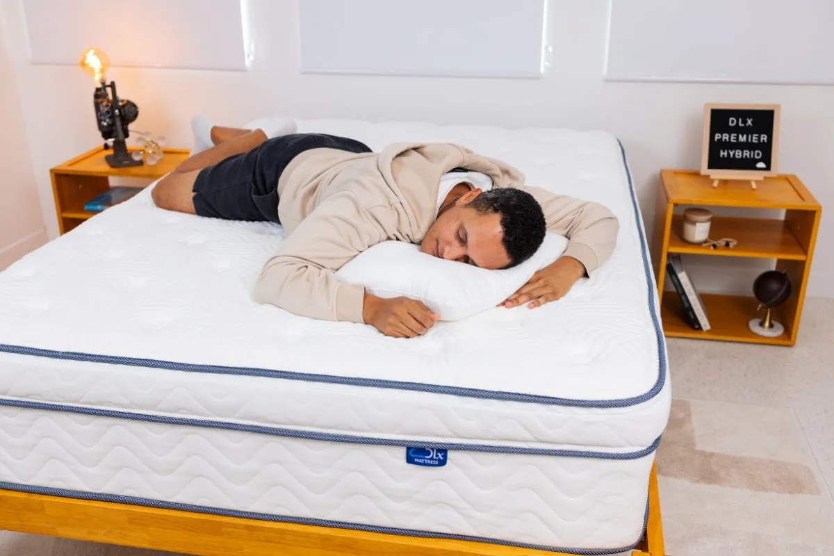 Sleeping Positions - DLX Premier Hybrid Mattress
