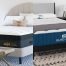 Side-by-side comparison of the Nolah Evolution 15 and Bear Elite Hybrid mattresses highlighting their overall design and appearance